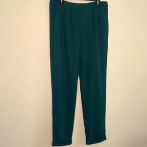 Women’s extra large, tall, hunter, green, trouser pants